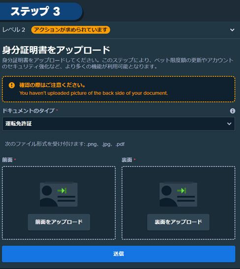 ステップ③：本人確認（KYC）情報を入力